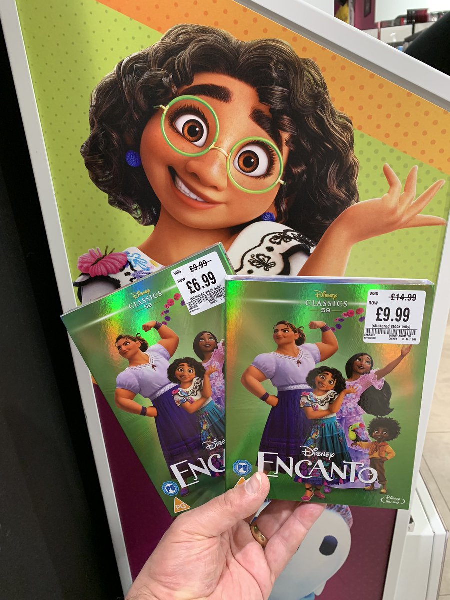 hmvInverness's tweet photo. #SomethingForTheWeekend?

How about our new @Disney #LoveAnimation promotion encompassing loads of classic @DisneyStudios @Pixar &amp; @blueskystudios titles at amazing low prices on #BluRay #DVD &amp; #4KUltraHD 

It also features @EncantoMovie on promotion for the first time. https://t.co/gyLPK8Adtj