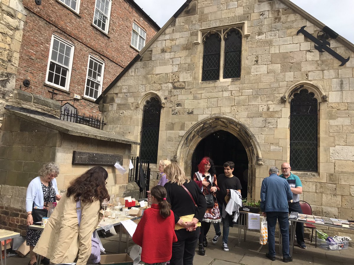 What do Thora Hird, <a href="/E_L_James/">E L James 💙</a> &amp; Pope Pius X have in common? They’re all available today at S. Crux  <a href="/ShamblesInYork/">Shambles York</a>!  

#fundraising #YardSale #York