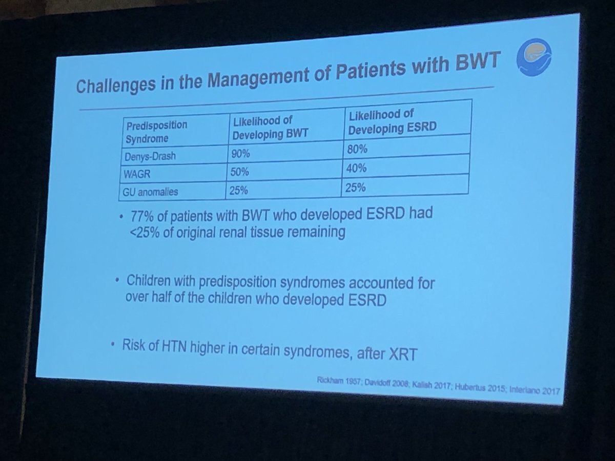 M_Peycelon's tweet photo. @KieranKathleen discussed about bilateral #wilms and #syndromic #unilateral #wilms in case of genetic predisposition syndromes #bettercare @PedsUroOnc #SPU22 https://t.co/wbSHFiC8Av