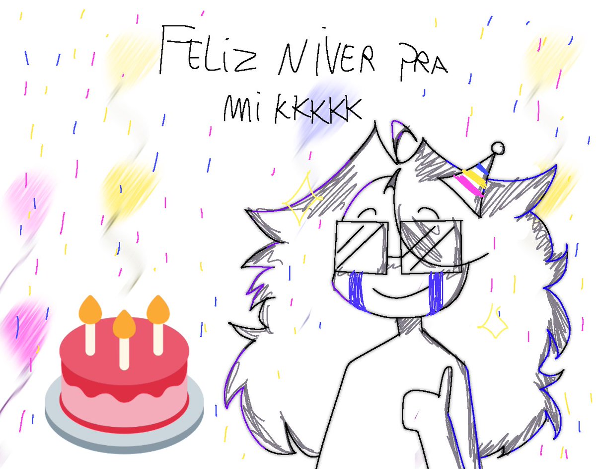 phizzy_y's tweet photo. OIOI! é meu aniversario! bem, eu ia fazer uma animaçao especial, tendo meus moots e meus amigos do twt nela, mas o coiso q eu tava fazendo ela travou :( eu ainda tenho um video de como tava ficando, e talvez eu termine ela outro dia ++ https://t.co/4lAV3zfoAt