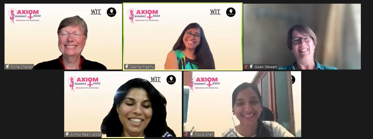 claubs_uy's tweet photo. Technical Skills over People Skills? panel discussion at #AXIOMSUMMIT2022 with an amazing lineup! @FionaCCharles, Seema Prabhu, Gwen Stewart, Pooja Shah, and Anmol Jalota😎

#testingconference #WomenInTesting #TheTestChatCommunity #softwaretesting #testing https://t.co/RGJmhlzkCT