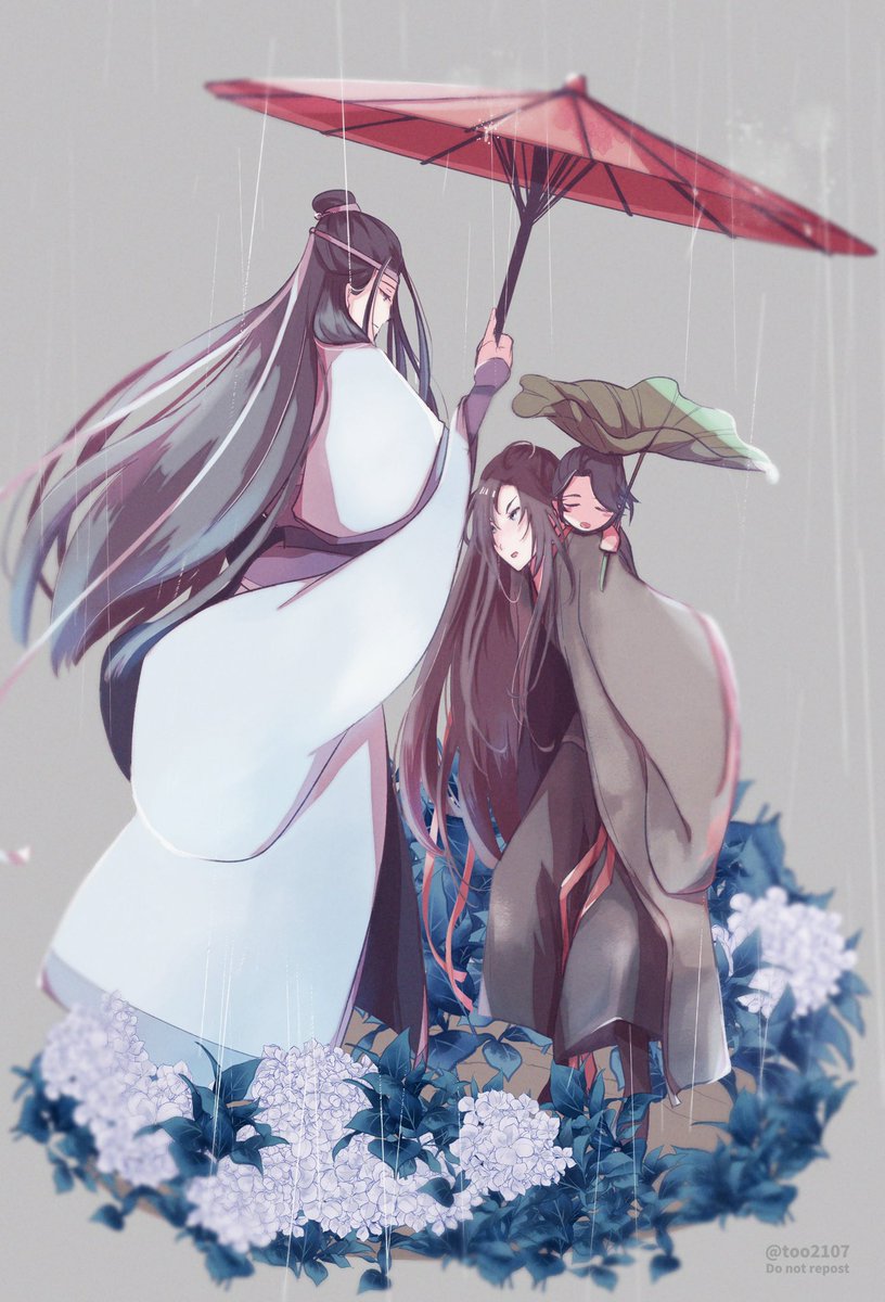 忘羨「雨の日のお迎え

#MDZS #忘羨 」|とぅのイラスト