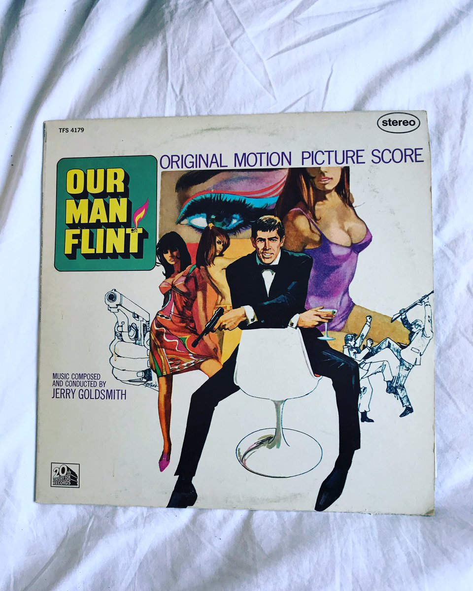 mattbruce007's tweet photo. Great find @viprecordfairs Birmingham today👌 #ourmanflint #jerrygoldsmith #vinyl #retro #film #movies #soundtrack #spyfilm #1960s #jamesbond #derekflint #jamescoburn https://t.co/txu8e5aA7b
