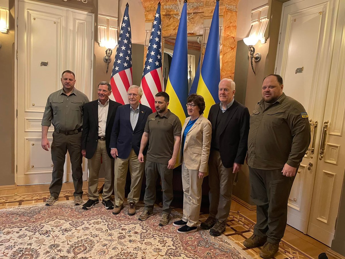 madrid_mike's tweet photo. Imagine the grace required of Zelensky to stand next to these charlatans. They voted to protect Trump when he extorted your people, won’t provide resources for your citizens while they get slaughtered &amp; support Russias opposition to you joining NATO. But hey - photo op! https://t.co/qtzEDtxRsu