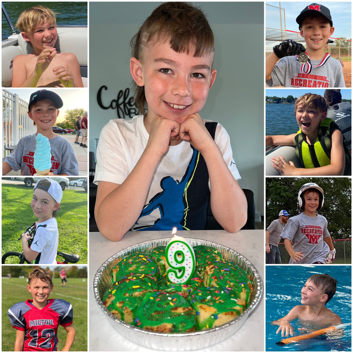 HaileyLeisten's tweet photo. Happy 9th Birthday buddy. I love you today, tomorrow, &amp; always. You make your dad &amp; I so proud. 💚 i’m so lucky to be your step mom. https://t.co/TbNMlGPsMh