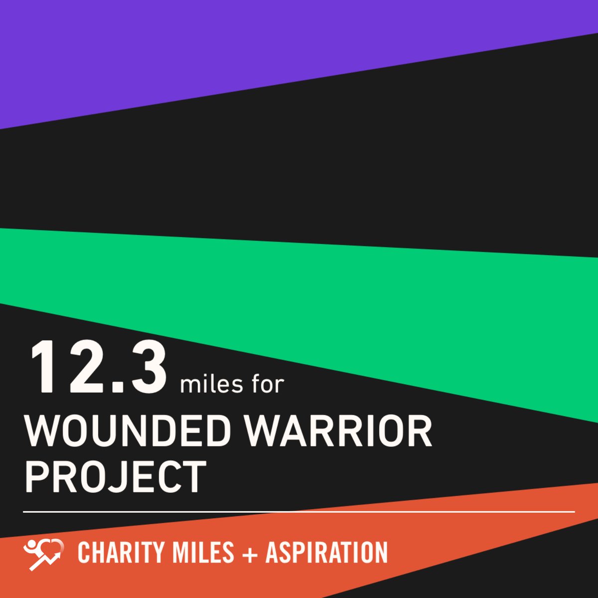 4bPat's tweet photo. 12.3 @CharityMiles for @wwp. https://t.co/5Bo0FOQWaz