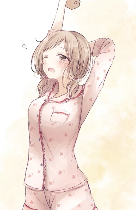 寝起き真乃… 