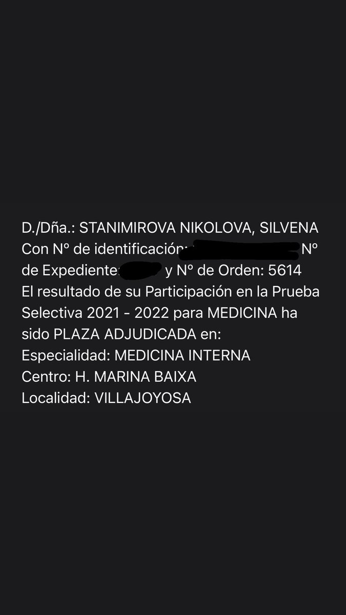 Silvena4's tweet photo. Finalmente decidido y feliz  ✨R1 de Medicina Interna en el Hospital Marina Baixa ✨ https://t.co/dlDCLSsbgk