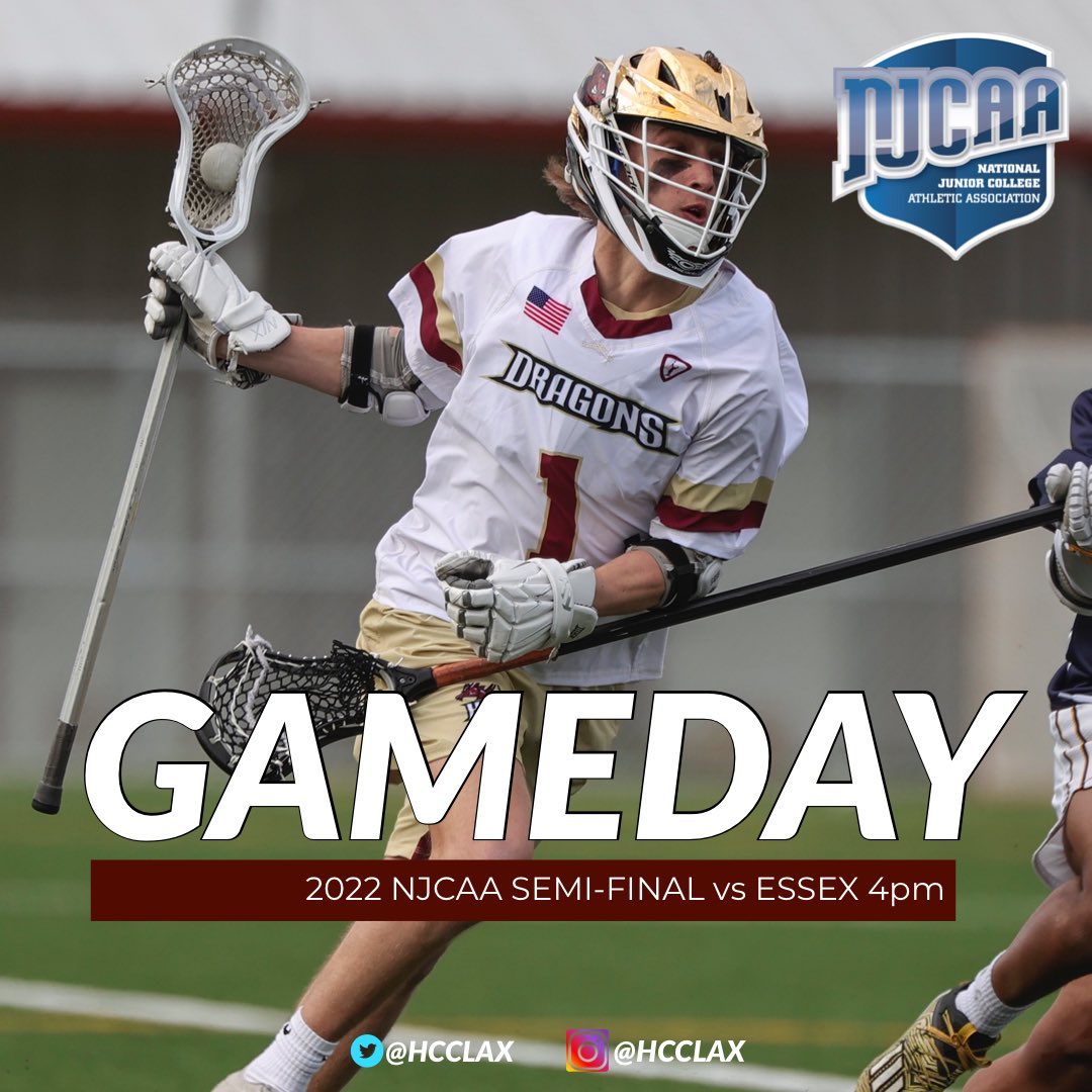 HCCLax's tweet photo. NJCAA Semifinal
#3 Howard CC vs #2 Essex
Today 5/14/22 4pm https://t.co/vP7ekA9Jhy