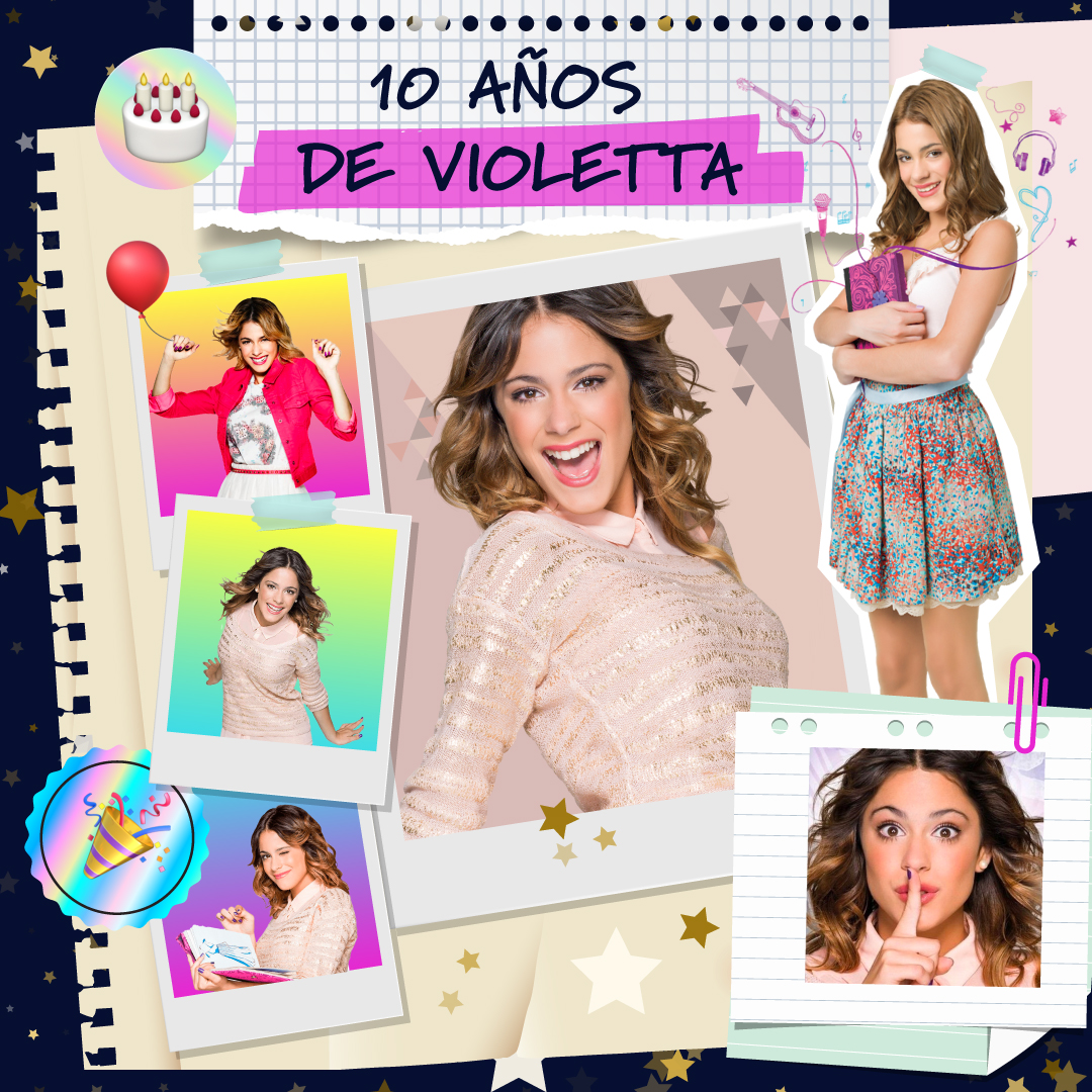 DisneyChannelLA's tweet photo. Hace 10 años comenzaba la serie que nos hizo bailar, cantar y vivir tantas emociones juntas ✨  Una historia que quedará por siempre en nuestros 💜 ¿Qué es lo que más extrañan de #Violetta? 😍 @TiniStoessel https://t.co/pASjeuAt7C