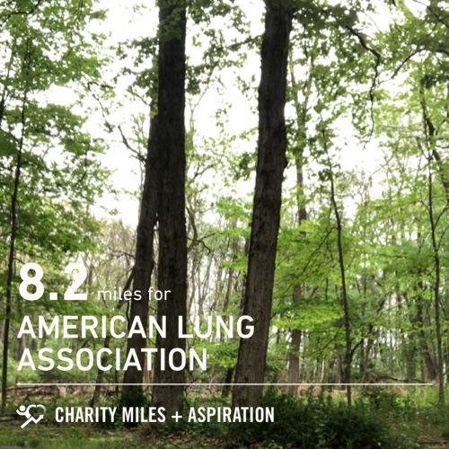 Suarez12Nick's tweet photo. My Saturday fun Run. 8.2 @CharityMiles for @LungAssociation. #saturdayrun #lungcancer #copd #poconos #parunner #runalone #runhappu https://t.co/i8FskIz1w0