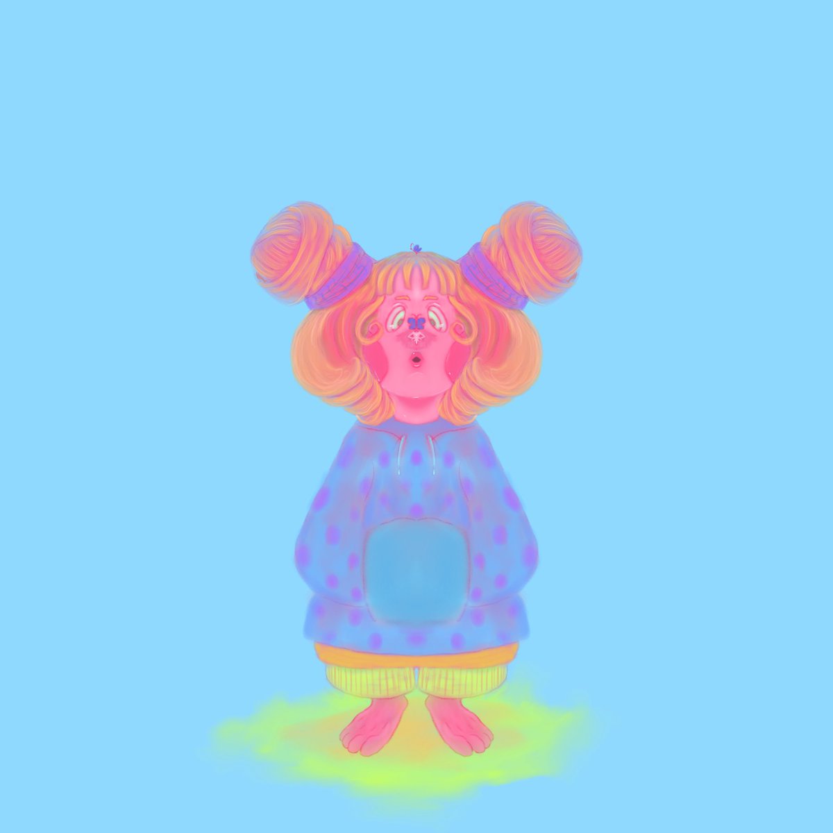 ITwizzie0's tweet photo. Tomorrow back to work….god i don t want to…here is Lola ….her hair look like spaghetti noodles…what a cutie ..right?
#Procreate #procreateart #ArtistOnTwitter #artwork #pastel #work #art  #pink https://t.co/FArS1luTjZ