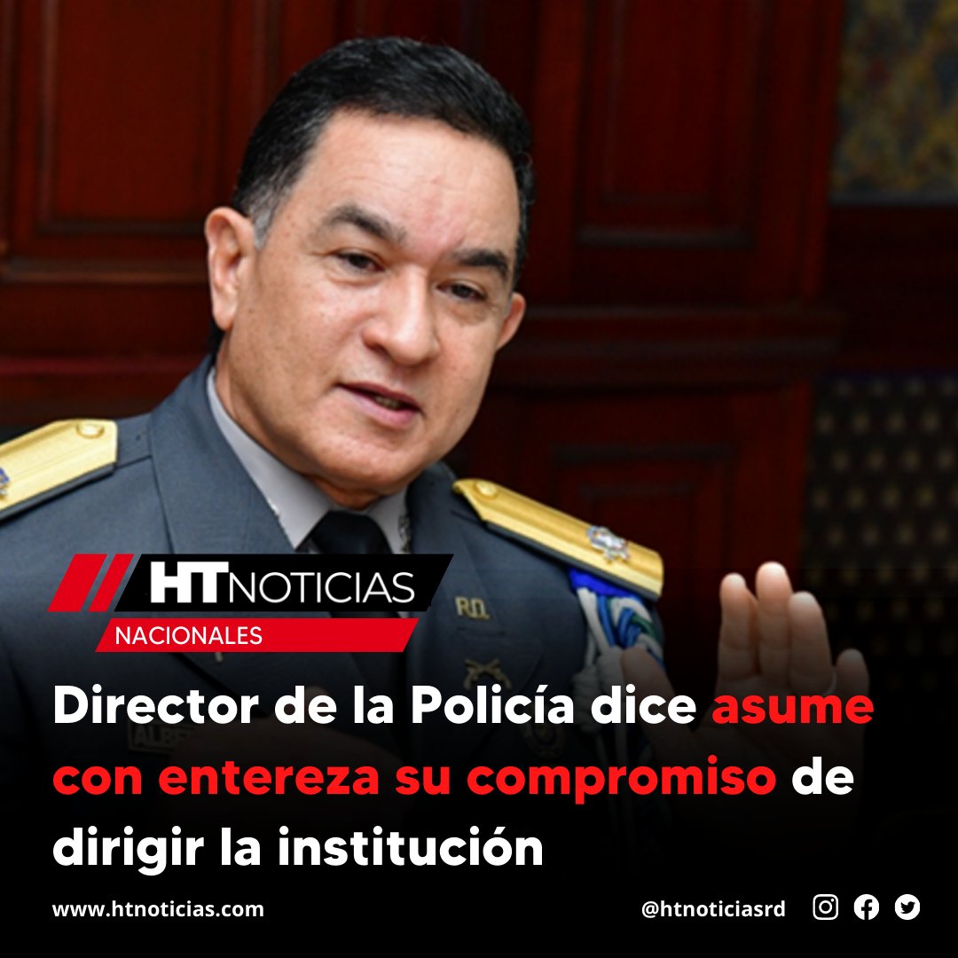htnoticiasdo's tweet photo. 🇩🇴| #HTnacionales | Director de la Policía dice asume con entereza su compromiso de dirigir la institución
Más Información ▶️ https://t.co/qyzSFccPMO
#htnoticiasrd #ColegioInteramericanodeDefensa #GeneralThen #PoliciaNacional https://t.co/46YDxyha18