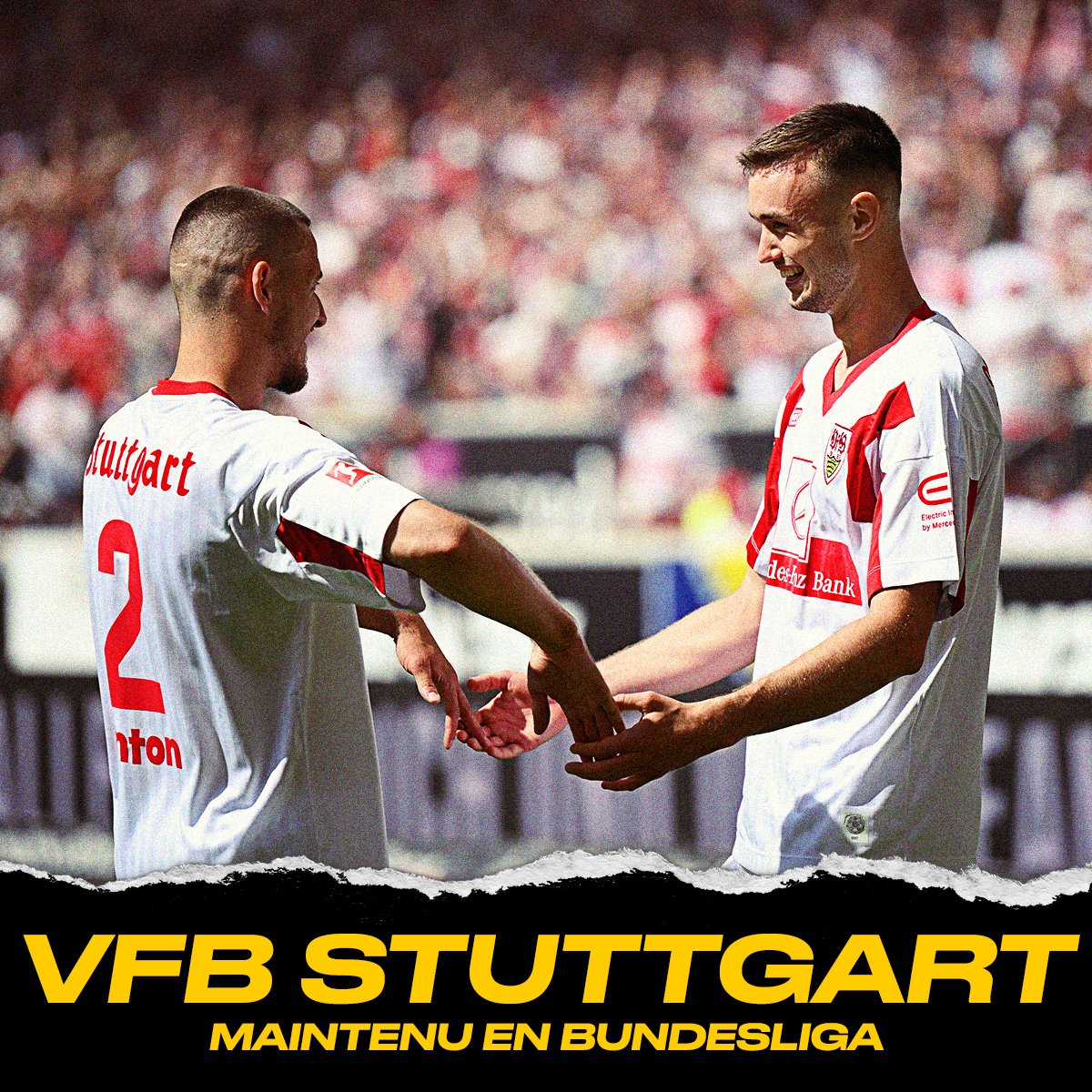 bwin_France's tweet photo. 1οΈβ£5οΈβ£ VfB Stuttgart
1οΈβ£6οΈβ£ Hertha BSC π
βοΈ Les joueurs de Stuttgart se maintiennent !
#DORBSC #VfBKOE https://t.co/EIqMeO5y9i