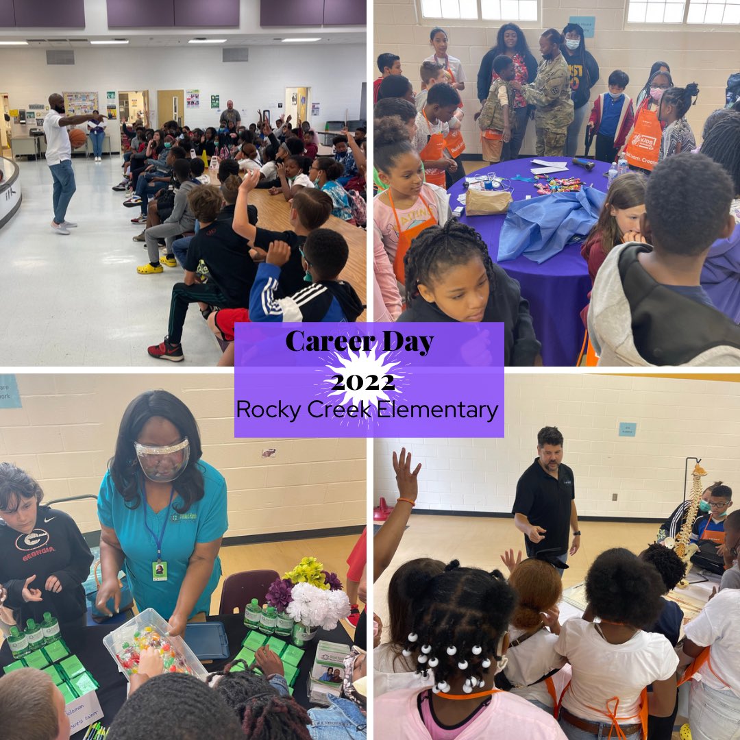 IMParker7's tweet photo. Shout out to our Career Day Committee for providing our students with this amazing experience! @RCE_HCS @AyannugaRCE #fueledbyenthusiasm #drivenbysuccess #weareracers https://t.co/ZRqtSSwxMQ