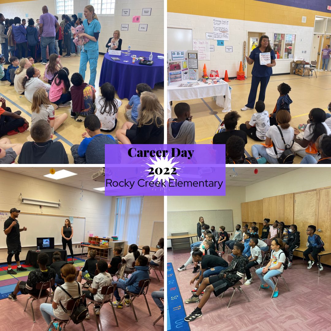 IMParker7's tweet photo. Shout out to our Career Day Committee for providing our students with this amazing experience! @RCE_HCS @AyannugaRCE #fueledbyenthusiasm #drivenbysuccess #weareracers https://t.co/ZRqtSSwxMQ