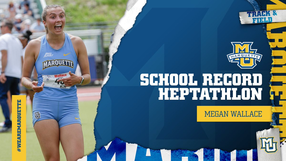 SCHOOL RECORD‼️

Megan Wallace breaks the school record in the heptathlon after running a time of 2:24.26 in the 800. Megan finishes with a final score of 5340 and takes third place!
#gotafterit