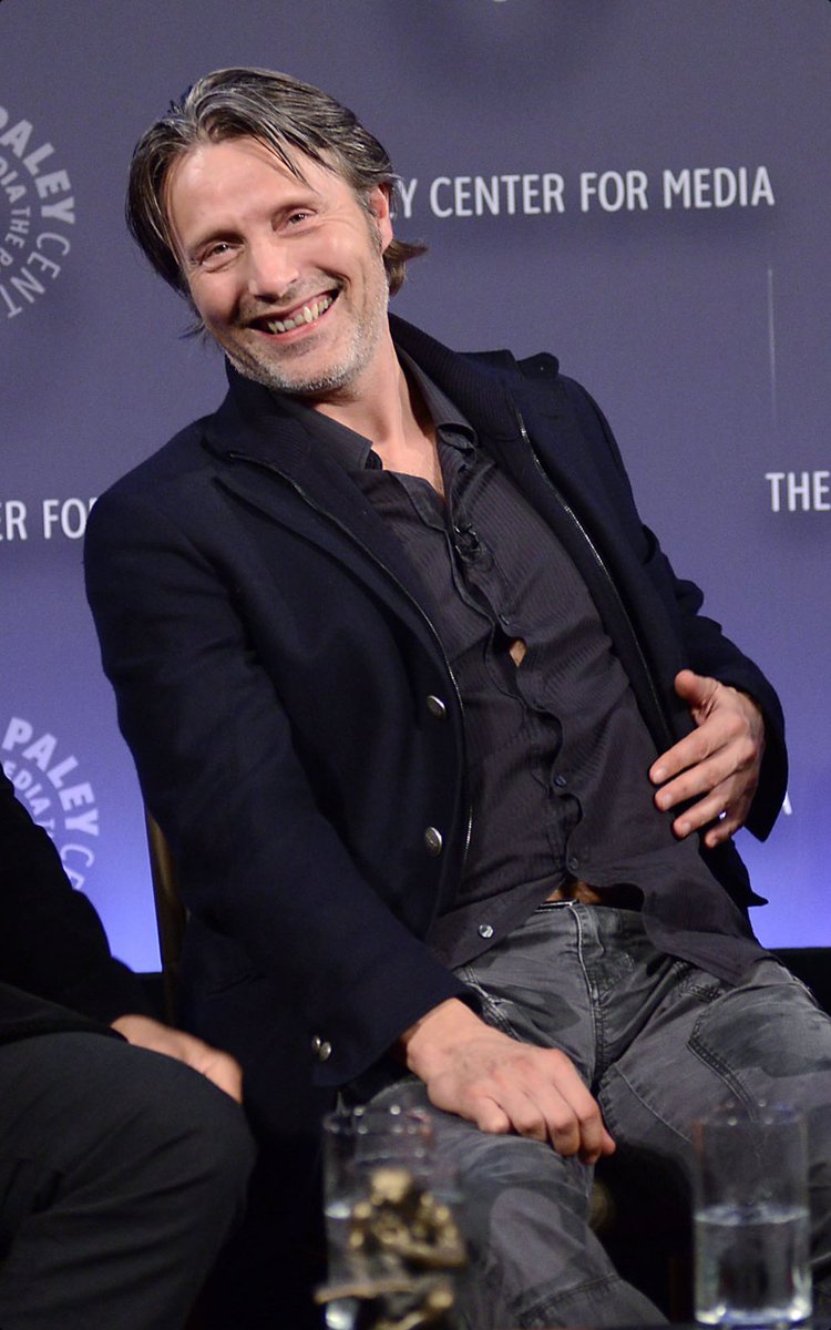 noforts's tweet photo. "I would say an actor like Mads...but no, there aren't any, there's just Mads." -Hugh Dancy https://t.co/2reJCdUH56