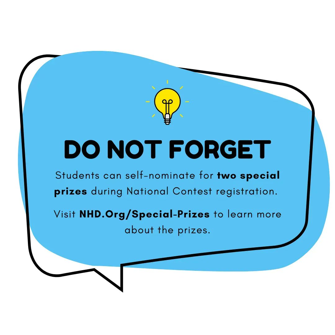 National History Day on Twitter "Don't to have students