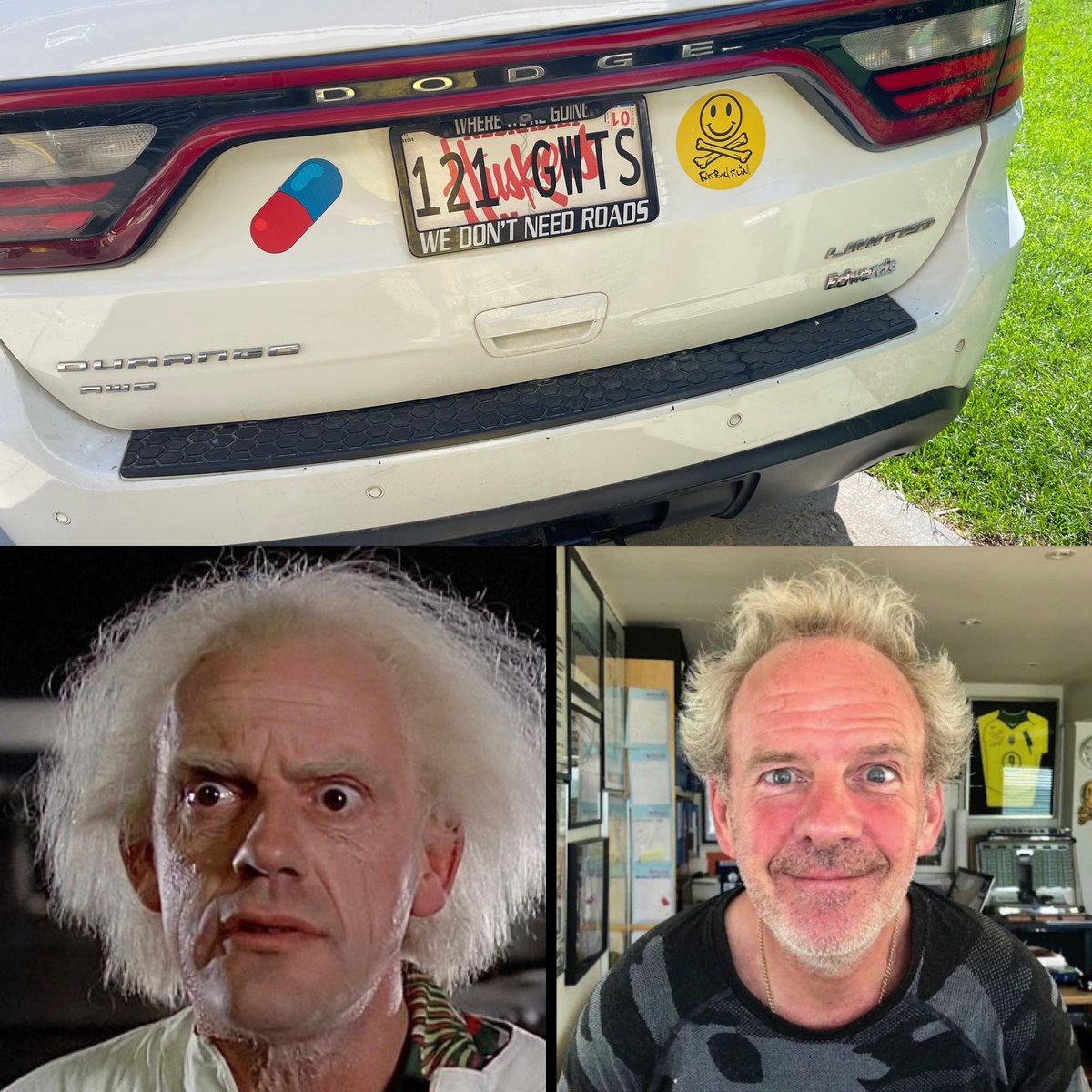 shishafrat's tweet photo. I still hold a firm belief that in the wake of Hollywood remakes, they should cast  @FatboySlim as Doc Brown. #greatscott #onepointtwoonegigawatts https://t.co/wSuBgaGeEa