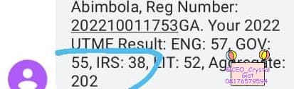 CEO_CrystalGist's tweet photo. JAMB Result for 2022 examination is out!!!
No any online link for result checking..
Send UTMERESULT to 55019
Note: #50 charge
#TeamNSUKGuide
#CrystalGistMedia https://t.co/3Hqr8hColf