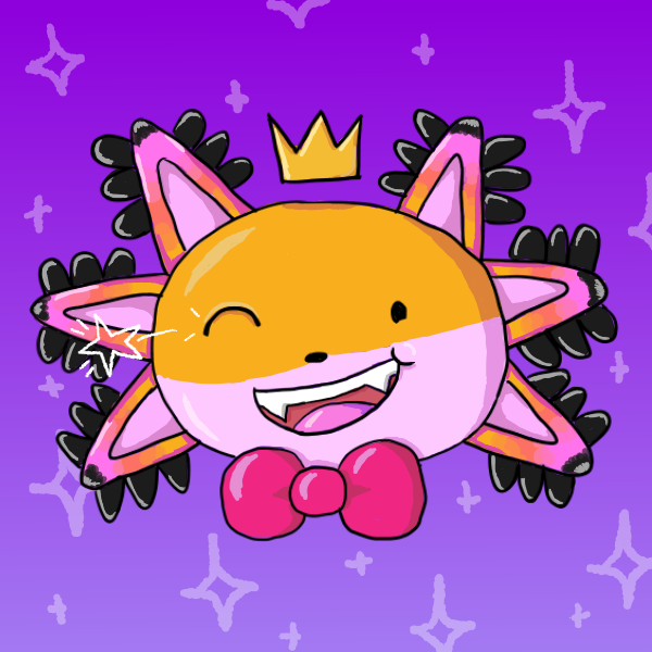 mgba_devlog's tweet image. This is Foxolotl! He’s half fox and half axolotl, and he’s the guy responsible for giving the magical girls their powers and setting up the Battle Arena! He’s a chaotic little guy with a big heart and a tiny brain. I hope you love him as much as I do!