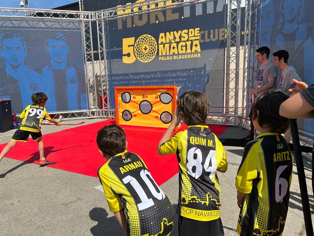 Avui hem celebrat el 50 aniversari del <a href="/fcbarcelona/">FC Barcelona</a> al Palau Blaugrana i hem gaudit moltíssim amb el partit del <a href="/fcbhoquei/">Barça Hoquei</a> 🏑

Agraïr al Barça i a <a href="/gabycairo06/">Gaby Cairo</a> haver-nos convidat i permetre’ns formar part d’aquesta gran festa!
Ho hem passat molt bé!! ❤️💙

#hoquei #totssomclub