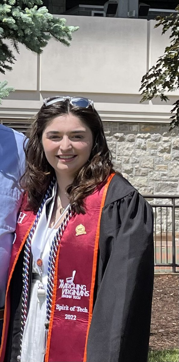 kbjmu's tweet photo. It’s almost time for her last graduation. This time it’s her Neuroscience Degree! 2 degrees in 4 years! Well done @binghaamm #HokieGrad https://t.co/W1LtVOaw5H
