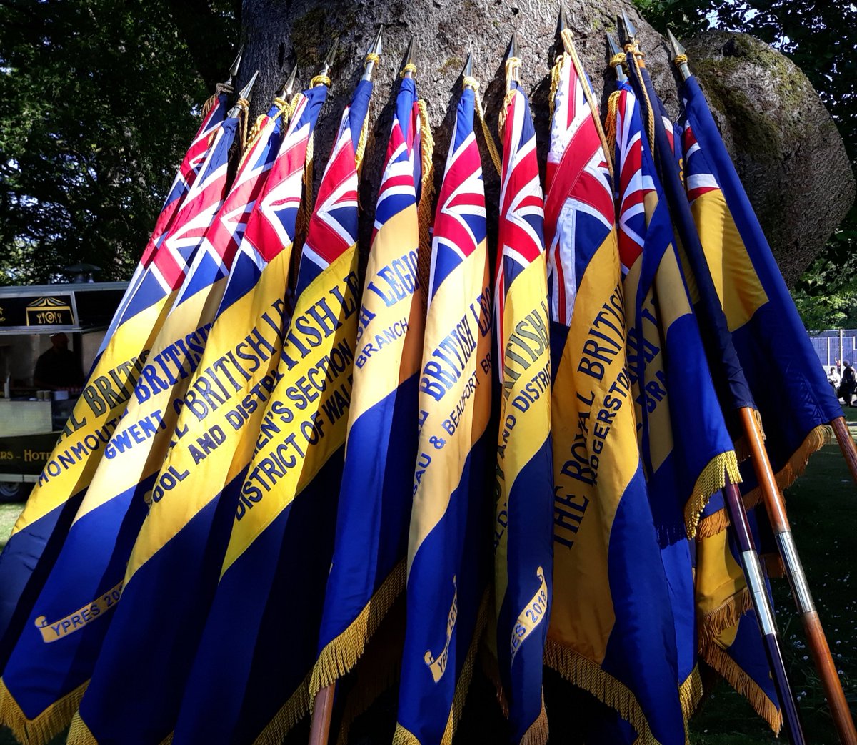 Getting set up for parade of standards and Beating Retreat #RBL100 <a href="/Gwent_Poppy/">Gwent Royal British Legion & Poppy Appeal</a>