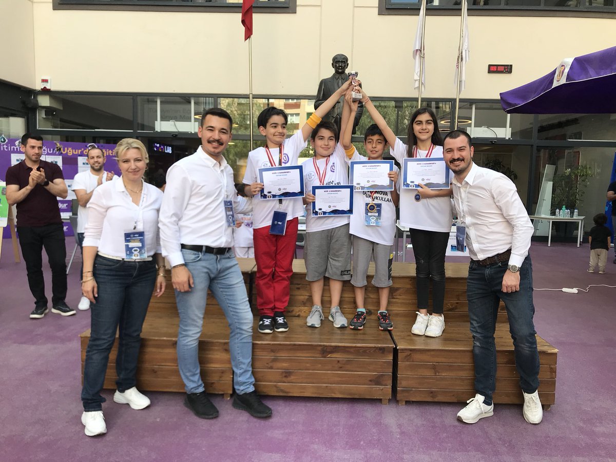 UOBornova's tweet photo. Veee KID’S U-MAKER FEST Ege Bölgesi kazananları belli oldu🏆🏆
Takımlarımız ödüllerini aldı. Öğrencilerimizi tebrik ederiz💐💐💐
#umaker #umakerkids #umakerfest #uğurluolmak
@UOBayrakli 
@BalikesirUgur 
@UOGuzelbahce 
@narliderekampus 
@denizliugur 
@karsiyaka_uo https://t.co/EVTzRKx3Db
