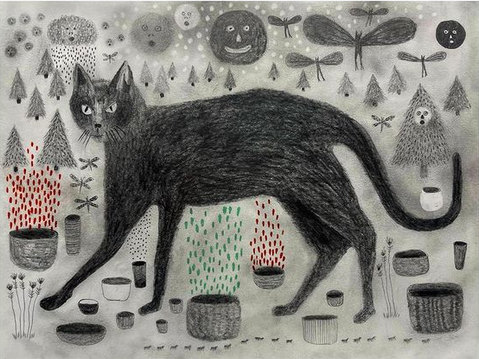 MenschOhneMusil's tweet photo. Michael McGrath, Planetary gods and cats wander at night. https://t.co/C01iSzqu7T