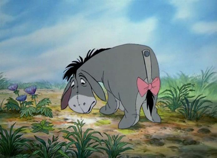 Mi mamá me contó que me hizo un cumpleaños con temática de igor. 

De todos los personajes de Winnie Pooh eligió el más alegre.