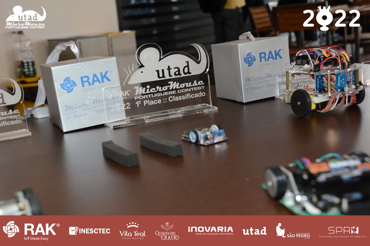 RAKwireless's tweet image. Here&apos;s another roundup from the @Micromouse9 Portuguese Event. The future of IoT and robotics were definitely on display all event long.👏🏻 To the winners, hope you enjoy your RAK prizes! 😉 @avalenteUTAD 

#MPC2022 #MicromousePortugueseContest #roboticschallenge2022