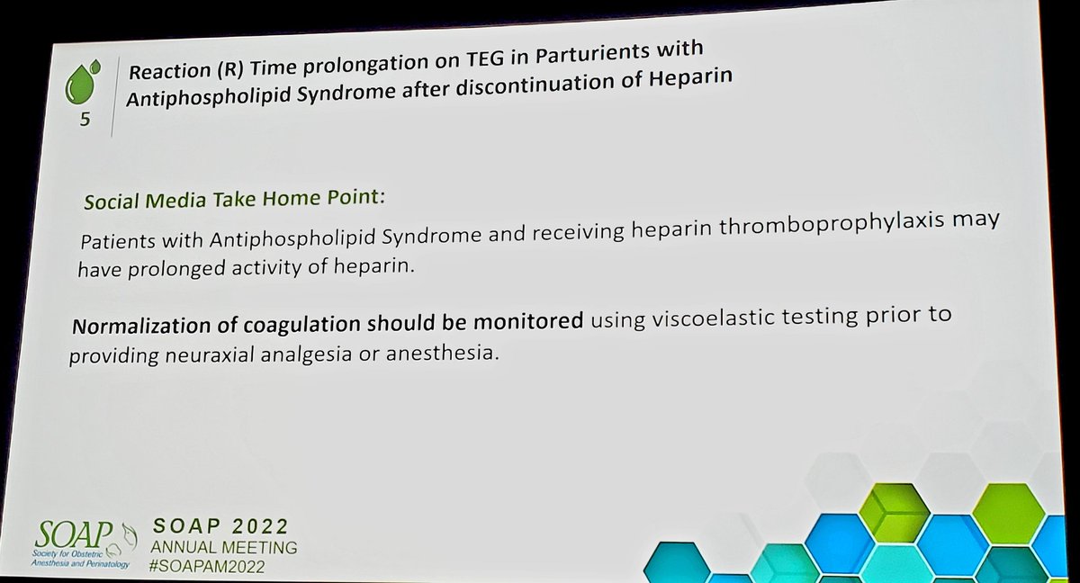 mcris1974's tweet photo. Beware of patients under anticoagulation in the setting of Anti-phospholipid syndrome! #OBAnes #SOAPAM2022 https://t.co/grUGoFcL0n
