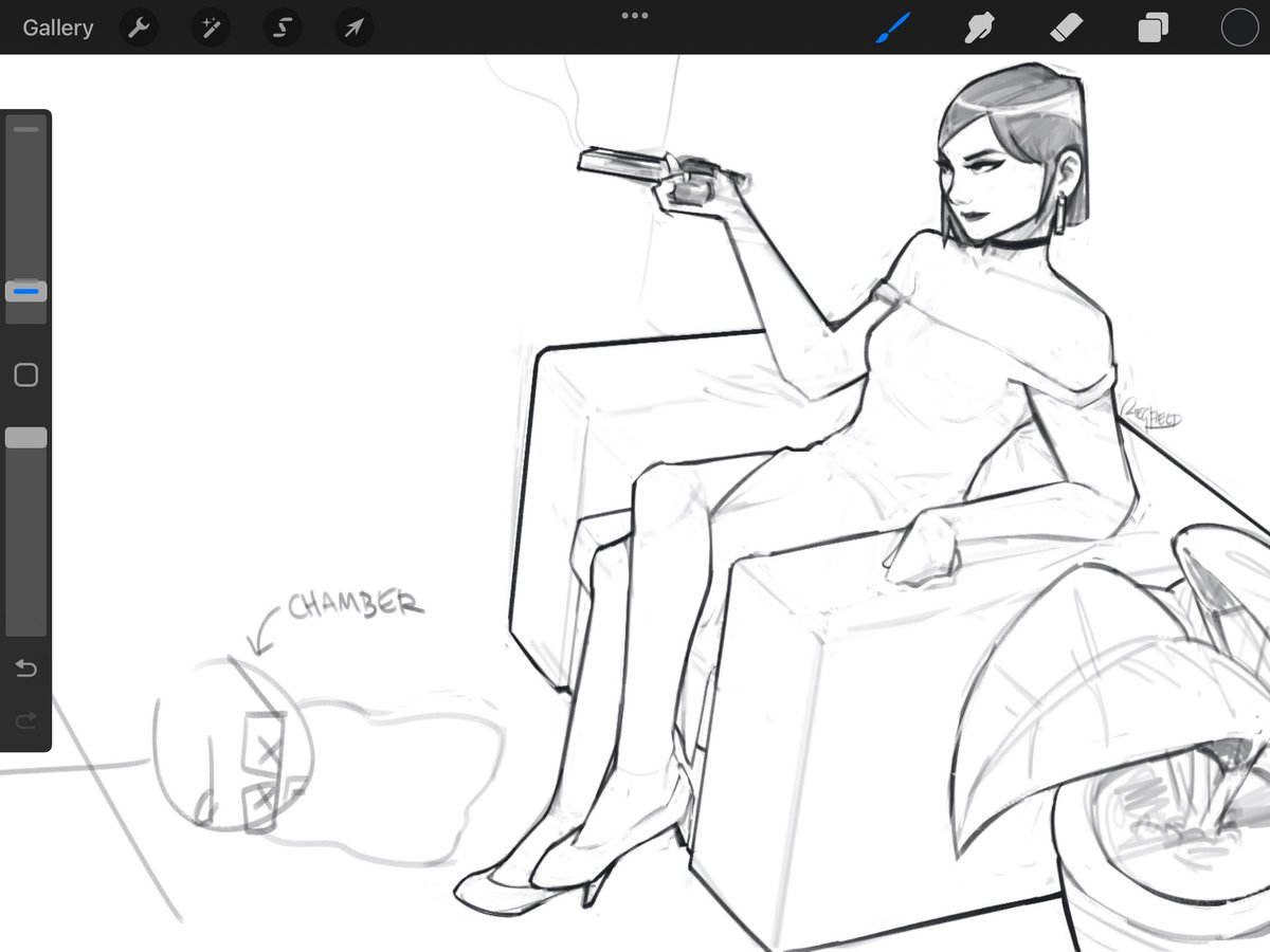 Viper sketch!!! also idk how to draw heels LMAO

#VALORANTart 
