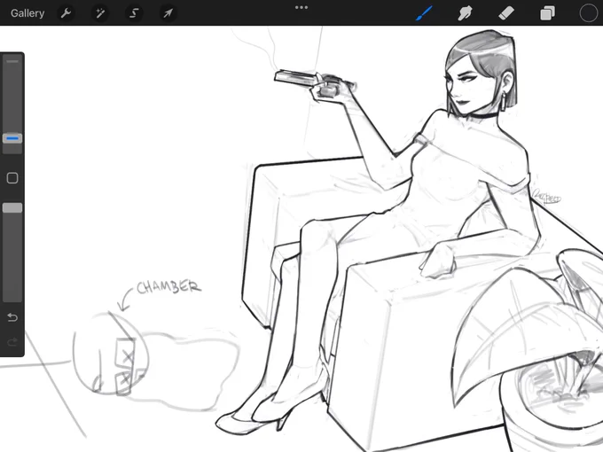 Viper sketch!!! also idk how to draw heels LMAO

#VALORANTart 