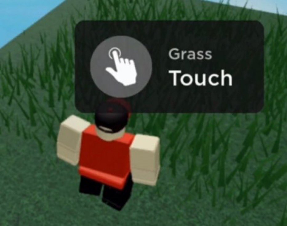 Cursed Roblox Memes على X: I touched grass  / X