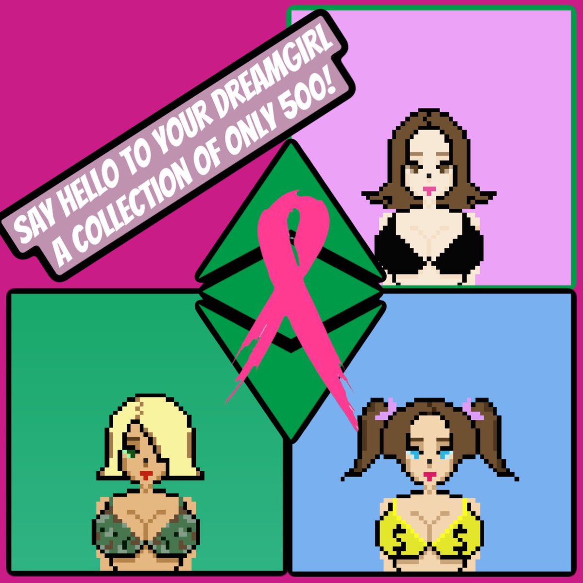 ETCDreamGirls's tweet photo. Mint your @ETCDreamGirls today on the #EthereumClassic blockchain! 

🚨DreamGirls are only 1 #ETC🚨

 👉https://t.co/YnxtS22EbS 👈 

The only #NFT to join OnlyFans and we are donating to a breast cancer awareness foundation! #Savetheboob #ETC #ETCARMY #NFTs #NFTCommumity https://t.co/bbpuqWJ480