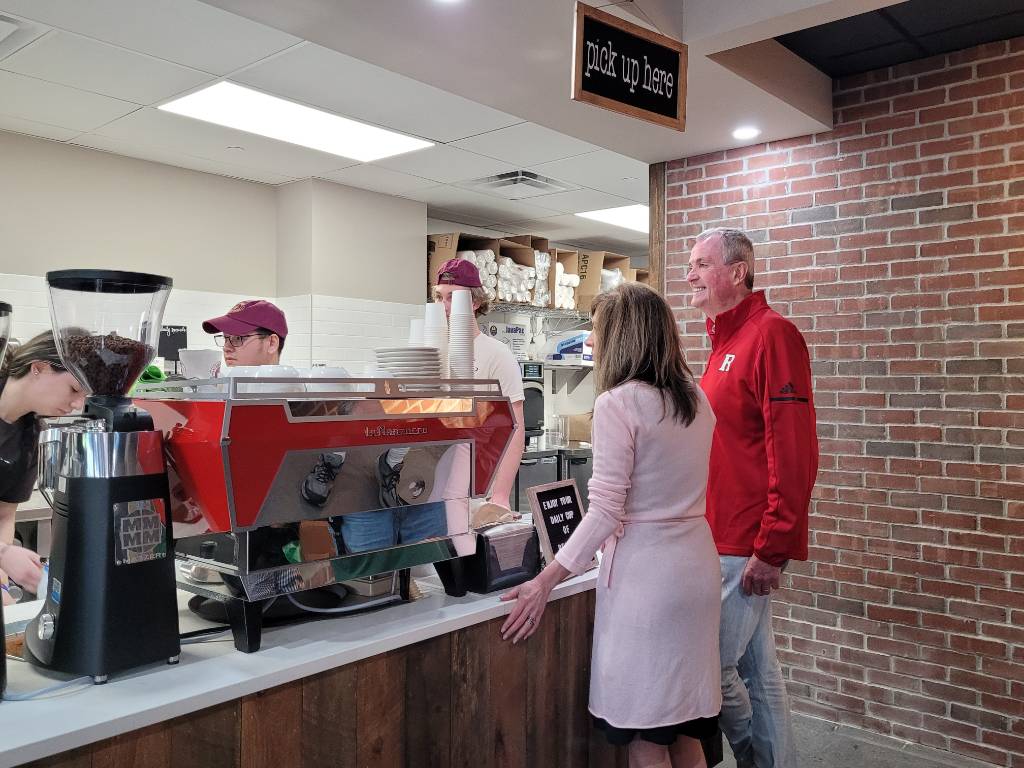 At today’s LeGrand Opening of <a href="/LeGrandCoffee/">LeGrand Coffee House</a> with <a href="/EricLeGrand52/">Eric LeGrand</a>! Eric is a true inspiration, and I’m proud to watch him continue to spread hope and positivity – one cup of bELieve at a time.