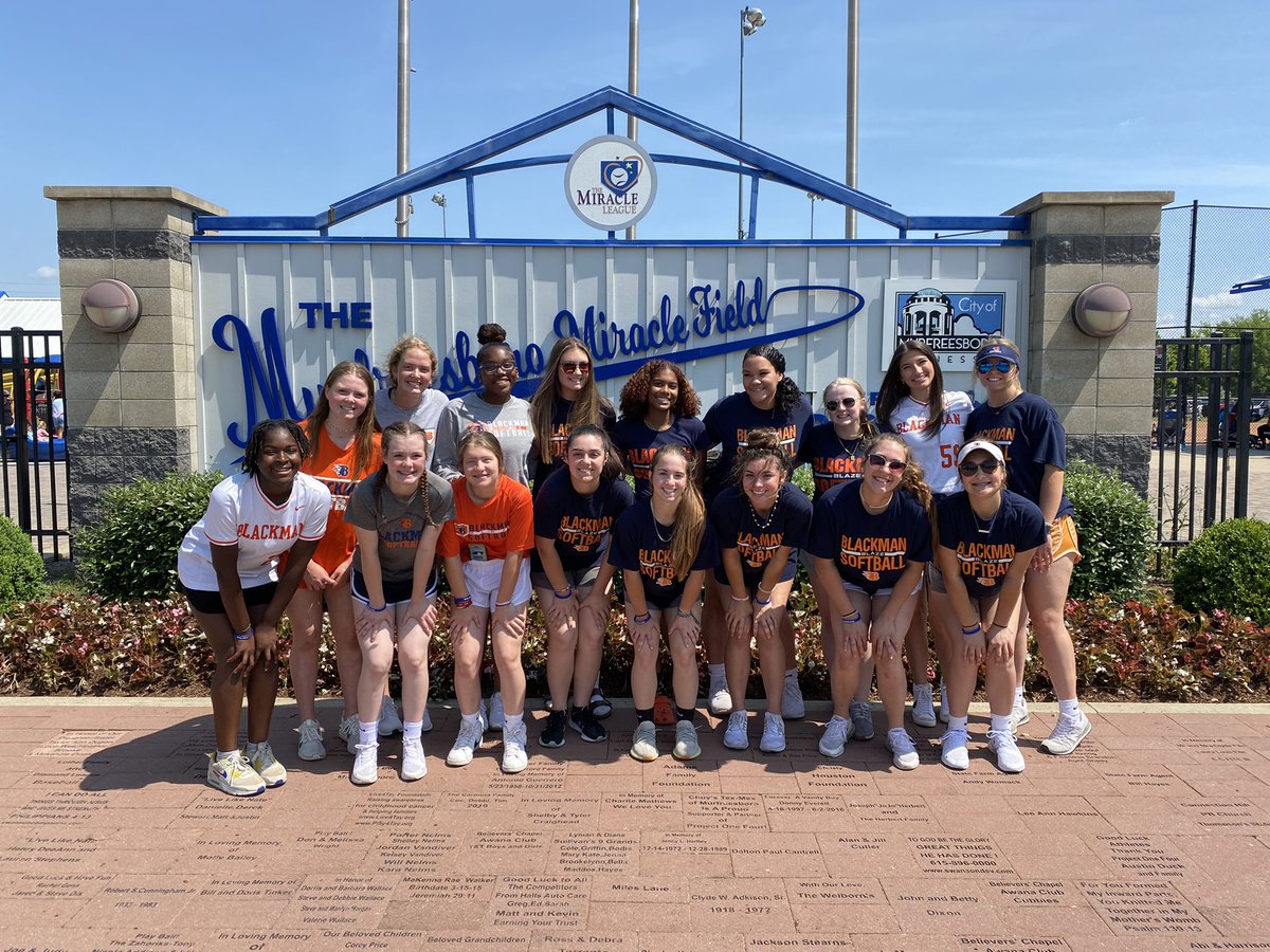 What a wonderful day at <a href="/DAVIDprice24/">David Price</a> Miracle Field!! #WeAreBlackman #WeAreCommunityService