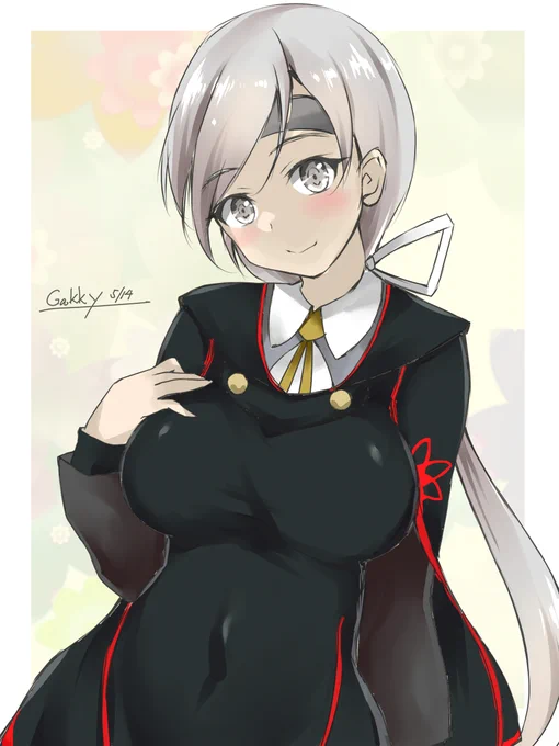#艦これ版真剣お絵描き60分一本勝負_20220514
#艦これ版深夜の真剣お絵描き60分一本勝負
千歳お姉 
