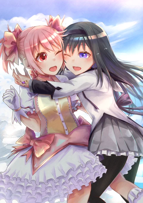 二人だけの世界で生きて。#魔法少女まどかマギカ#まどマギ#鹿目まどか#暁美ほむら 