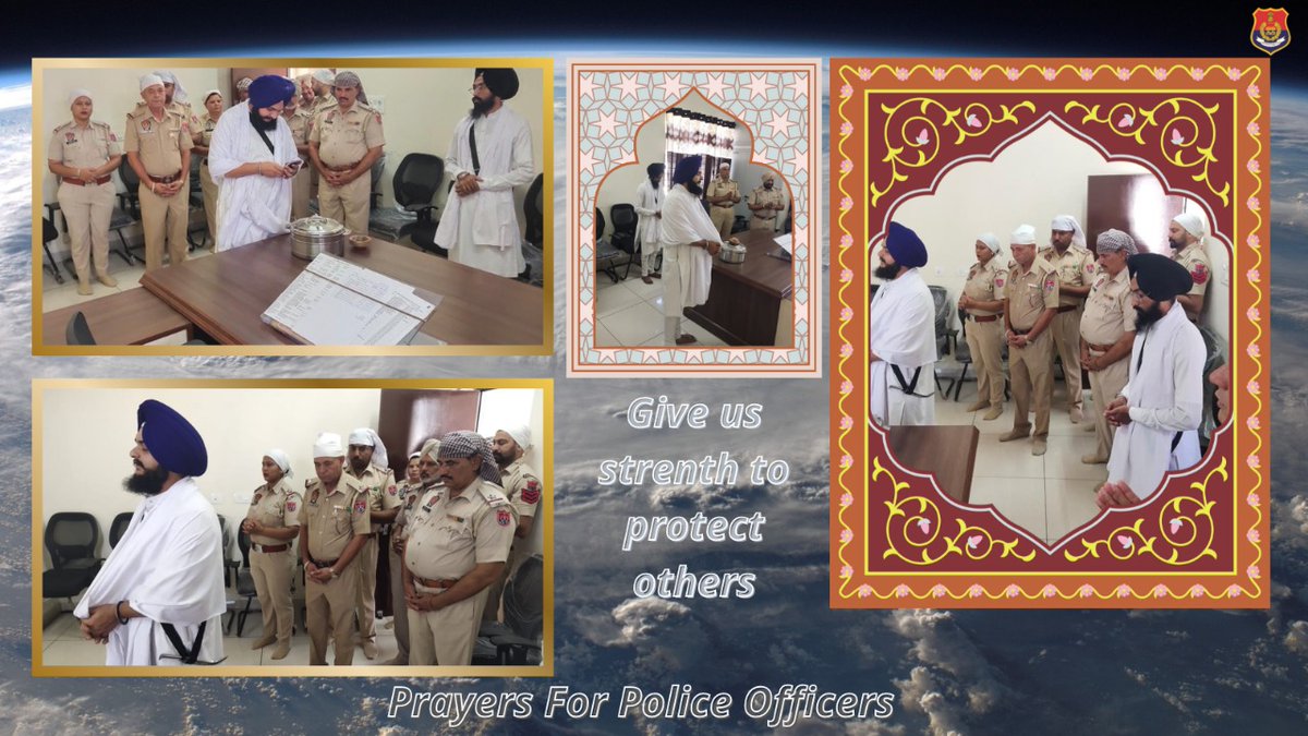 Jal_R_Police's tweet photo. ਅੱਜ ਸੰਗਰਾਦ ਵਾਲੇ ਦਿਨ ਥਾਣਾ ਬਿਲਗਾ ਦੇ ਸਮੂਹ ਕਰਮਚਾਰੀਆ ਵੱਲੋਂ ਥਾਣਾ ਦੇ ਕਰਮਚਾਰੀਆ ਦੀ ਚੜਦੀਕਲਾ ਅਤੇ ਏਰੀਏ ਦੀ ਸੁੱਖ ਸ਼ਾਂਤੀ  ਲਈ ਅਰਦਾਸ ਕਰਾਈ ਗਈ ।
#PunjabPolice
#PunjabStandsTogether
#Jalandhar
#Bilga
#LetsBringTheChange
#SwapanSharmaIps https://t.co/py6FxoNjPi