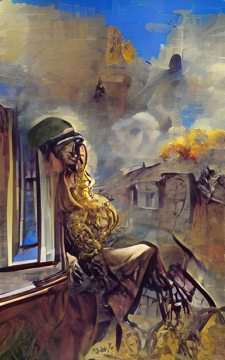 Tx2Ai's tweet photo. Woman at the window looking at the War 04.
https://t.co/nAhQNwjBuR
#NFT #SalvadorDali #abstractnft #abstractpainting #NFTartist #Nftarts #nftartgallery #UkraineRussiaWar #Ukraine #womanatthewindow #muchachaenlaventana #galleryart #gallerywall #artgallery #dali #Metaverse https://t.co/NuguV4EI4l