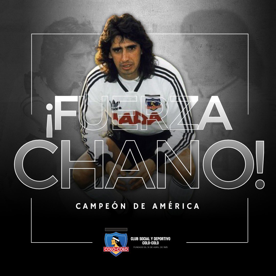 CSDColoColo's tweet image. ¡𝗙𝘂𝗲𝗿𝘇𝗮 𝗖𝗵𝗮𝗻𝗼! 🤍

Deseamos pronta recuperación al ex jugador de Colo-Colo y leyenda del fútbol chileno, Lizardo Garrido. 

El pueblo colocolino está contigo 🏳️🏴