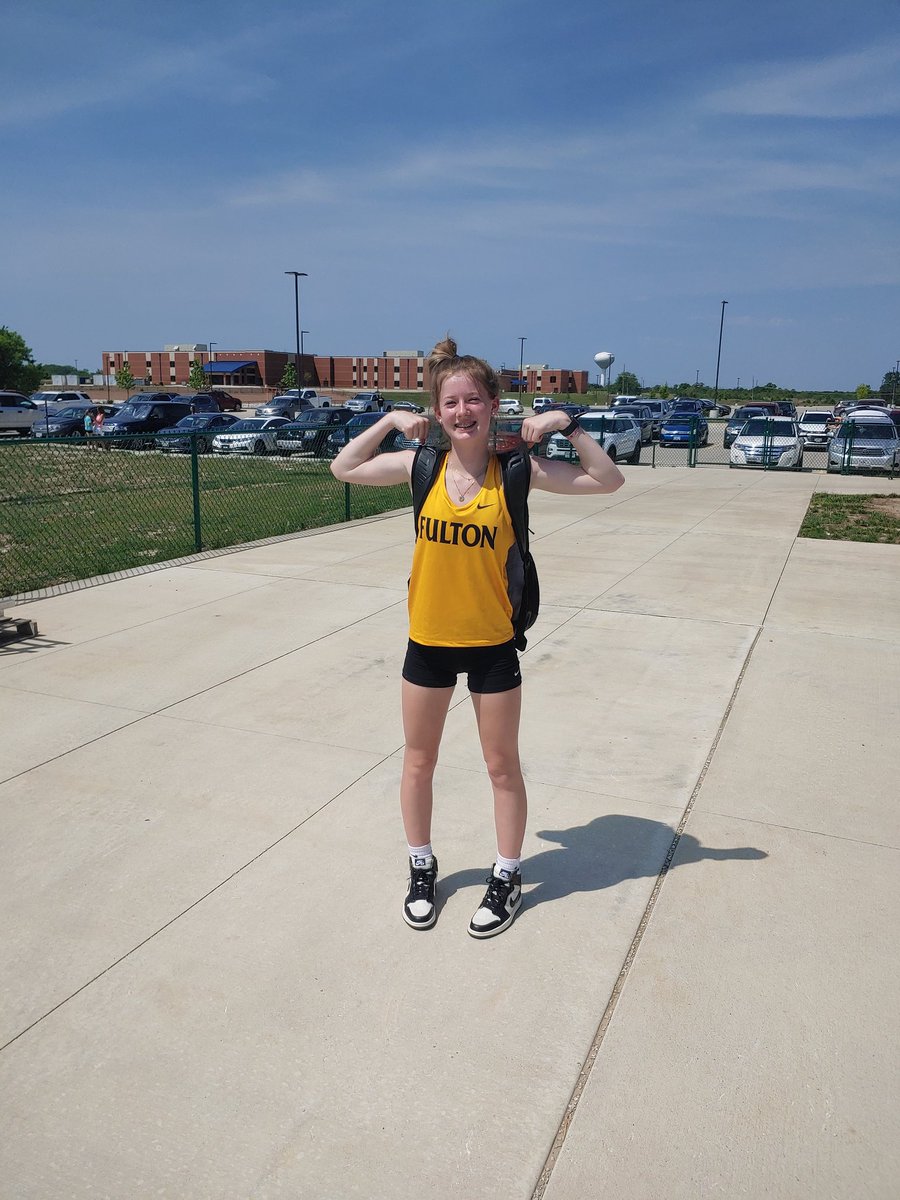First ticket to Sectionals punched on the day!!!!  Congrats to Kenzie Shock, getting through in the High Jump! #fultonproud #hornetflight <a href="/FPSActivities/">Fulton Activities</a> <a href="/FultonSunSports/">Fulton Sun Sports</a>