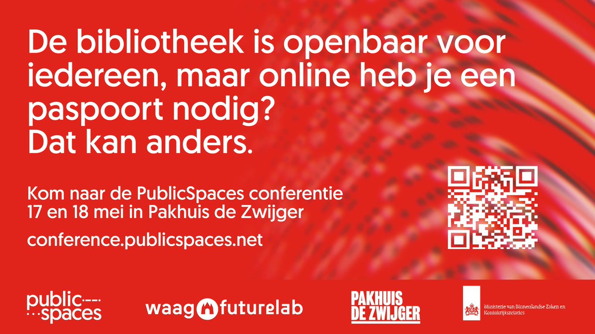waag's tweet photo. 🔴 Klaar met de afhankelijkheid van Big Tech? 
🔴 Op zoek naar alternatieven? 
🔴 Klaar voor de overstap naar digitale publieke ruimte? 

Kom naar de @public_spaces-conferentie (17 &amp; 18 mei) in @De_Zwijger | #pubconf2022 | https://t.co/lQ7ekKBlIm https://t.co/MCAsb7RWke