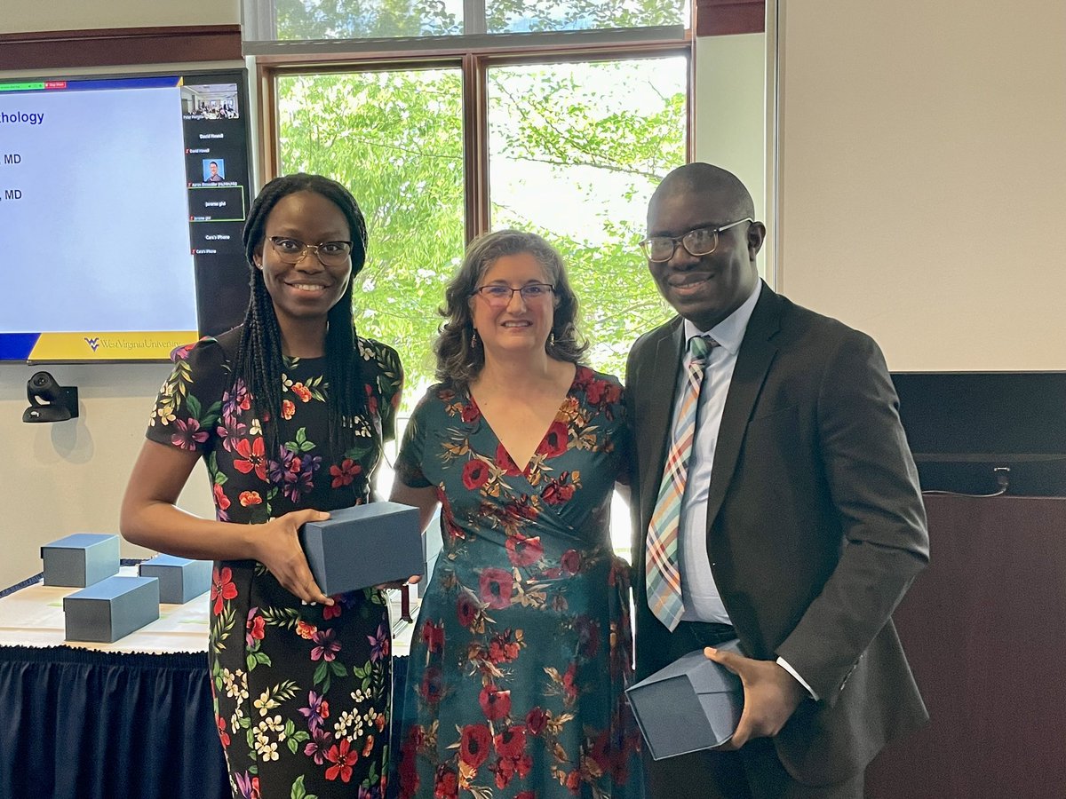 Melina Flanagan, MD, MSPH (@mbdflanaganmd) on Twitter photo So proud of <a href="/WVUPathology/">WVU Pathology, Anatomy, and Laboratory Medicine</a> 2022 residency graduates! Congrats to <a href="/HajaratTara/">Tara Hajarat</a> (—> GI & cytopath fellowships at <a href="/UF/">FLORIDA</a>), Ray Rezko (—> cytopath fellowship at @CWRU), & <a href="/AyoAdelanwaMD/">Ayo Adelanwa</a> (dermatopath fellowship at <a href="/UABPathology/">UAB Pathology</a>), joined by fellow chief Temitope Kehinde (—> 2nd chief yr!) So proud of <a href="/WVUPathology/">WVU Pathology, Anatomy, and Laboratory Medicine</a> 2022 residency graduates! Congrats to <a href="/HajaratTara/">Tara Hajarat</a> (—> GI & cytopath fellowships at <a href="/UF/">FLORIDA</a>), Ray Rezko (—> cytopath fellowship at @CWRU), & <a href="/AyoAdelanwaMD/">Ayo Adelanwa</a> (dermatopath fellowship at <a href="/UABPathology/">UAB Pathology</a>), joined by fellow chief Temitope Kehinde (—> 2nd chief yr!)