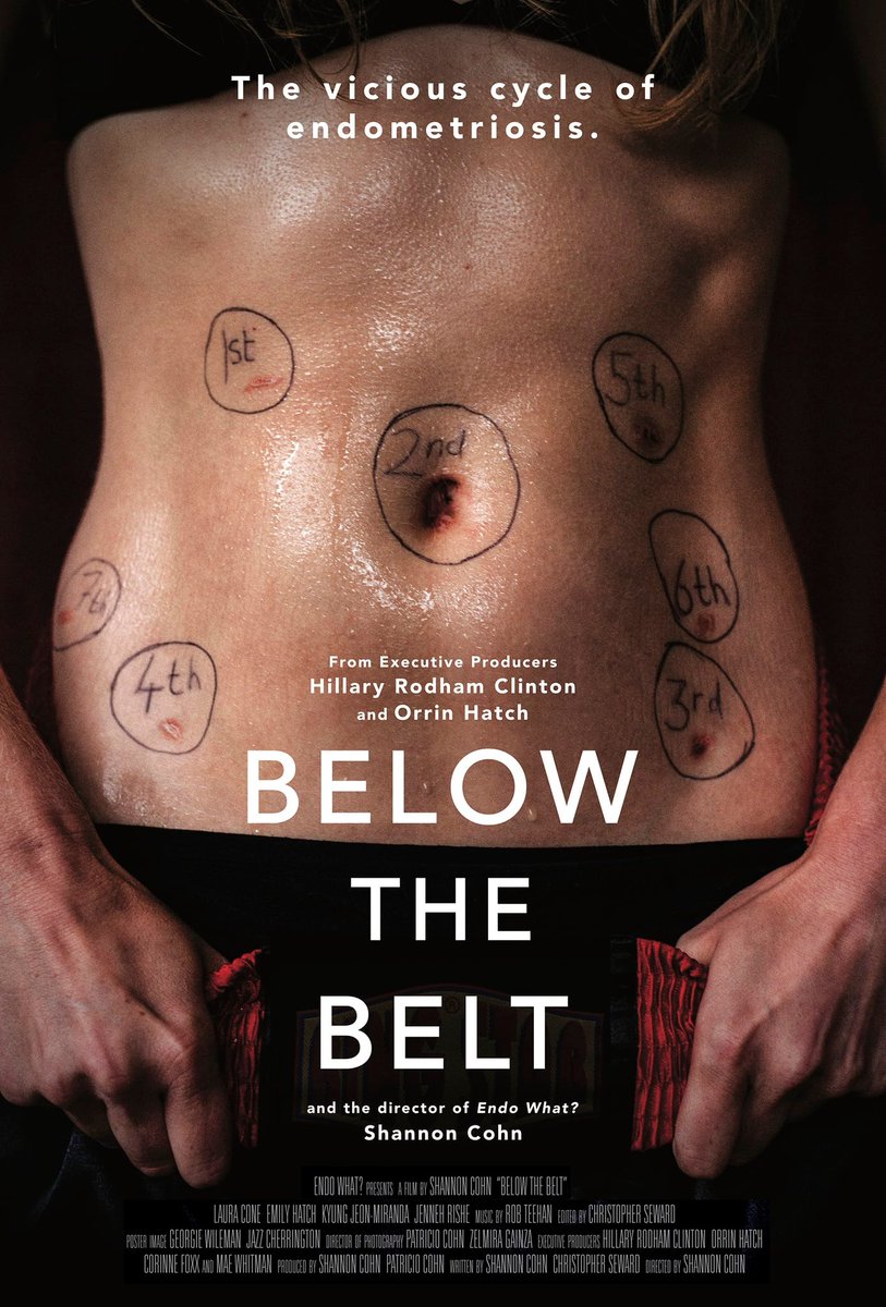 ENDO WHAT? (@endowhat) on Twitter photo Through the lens of 4 patients searching for answers to mysterious symptoms, "Below the Belt" exposes widespread problems in our healthcare systems. The film reveals how millions of people with #endometriosis are effectively silenced.
Premiere details: belowthebelt.film Through the lens of 4 patients searching for answers to mysterious symptoms, "Below the Belt" exposes widespread problems in our healthcare systems. The film reveals how millions of people with #endometriosis are effectively silenced.
Premiere details: belowthebelt.film