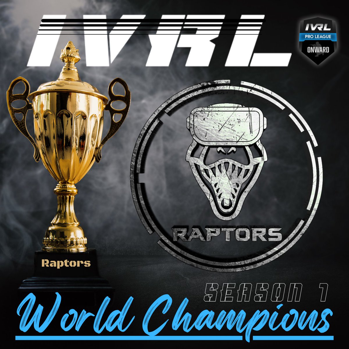 Huge congratulations to <a href="/RaptorsVr/">Raptors VR</a> on securing their title as World Champions for IVRL Onward Season 1! 

We look forward to seeing everyone back in action next season. Make sure to follow our socials and join our discord for some off season fun.